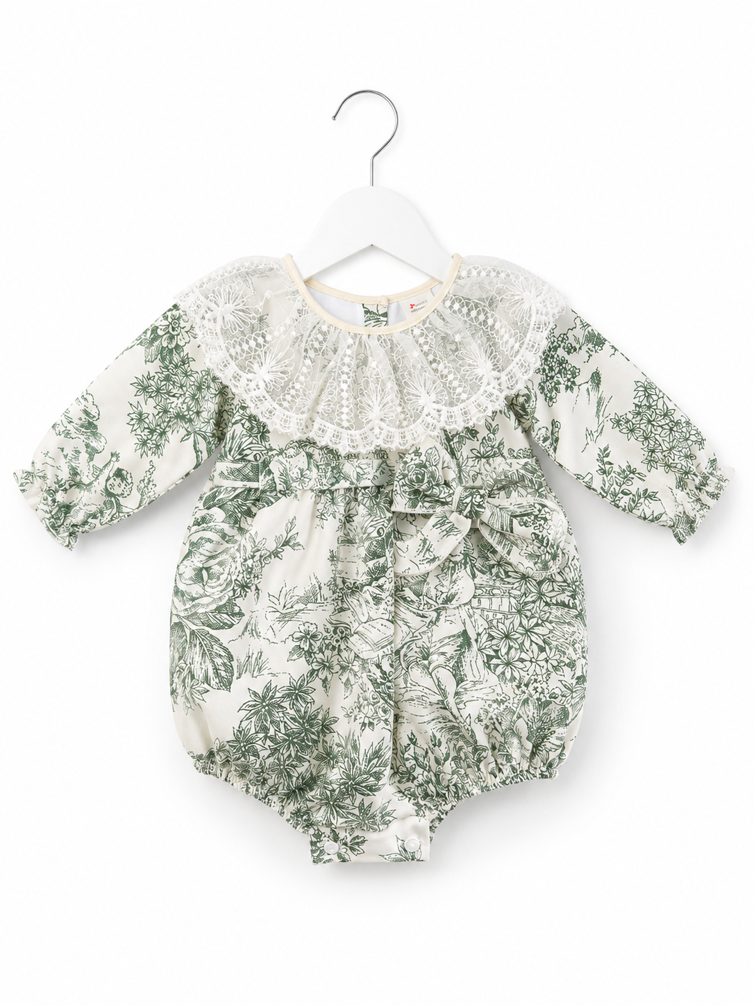 Sage Green Teddy Romper