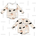 *PRE ORDER** Beige Halloween Romper - READ DESCRIPTION