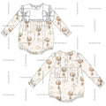 *PRE ORDER** Beige Bow Balloon Romper - READ DESCRIPTION