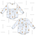 *PRE ORDER** Blue Animal Romper - READ DESCRIPTION