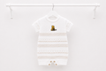 White & Beige Knitted Pooh Bear Romper