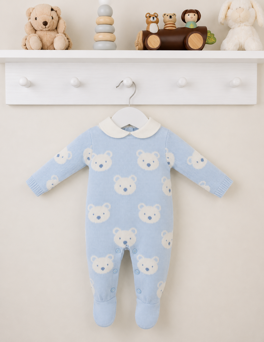 Blue Benny babygrow