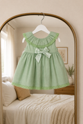Mint bow dress