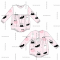 *PRE ORDER** Pink  Halloween Romper - READ DESCRIPTION
