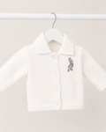 White and Blue Peter Rabbit Cardigan