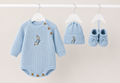 Blue Running Peter Rabbit Romper Gift Set