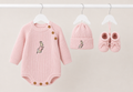 Pink Running Peter Rabbit Romper Gift Set