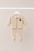 Beige Winnie The Pooh Pram Suit