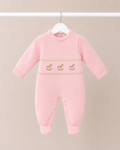 Pink Dandelion Rocking Horse Babygrow