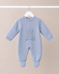 Blue Dandelion Teddy Babygrow
