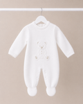 White Dandelion Teddy Babygrow