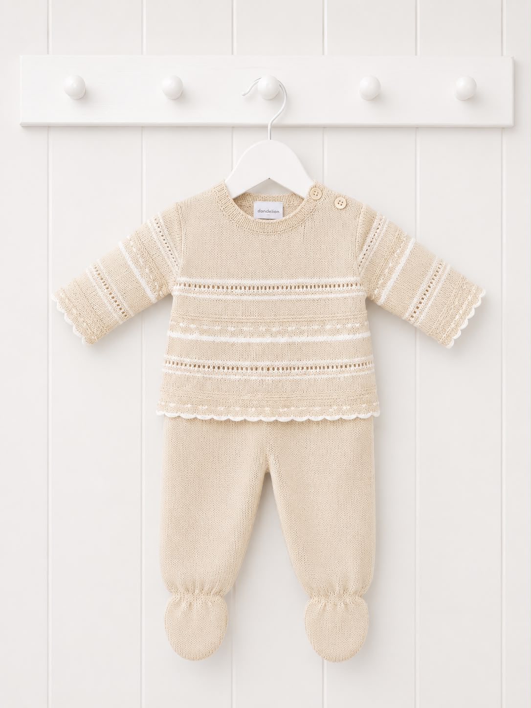 Knitted Beige Set