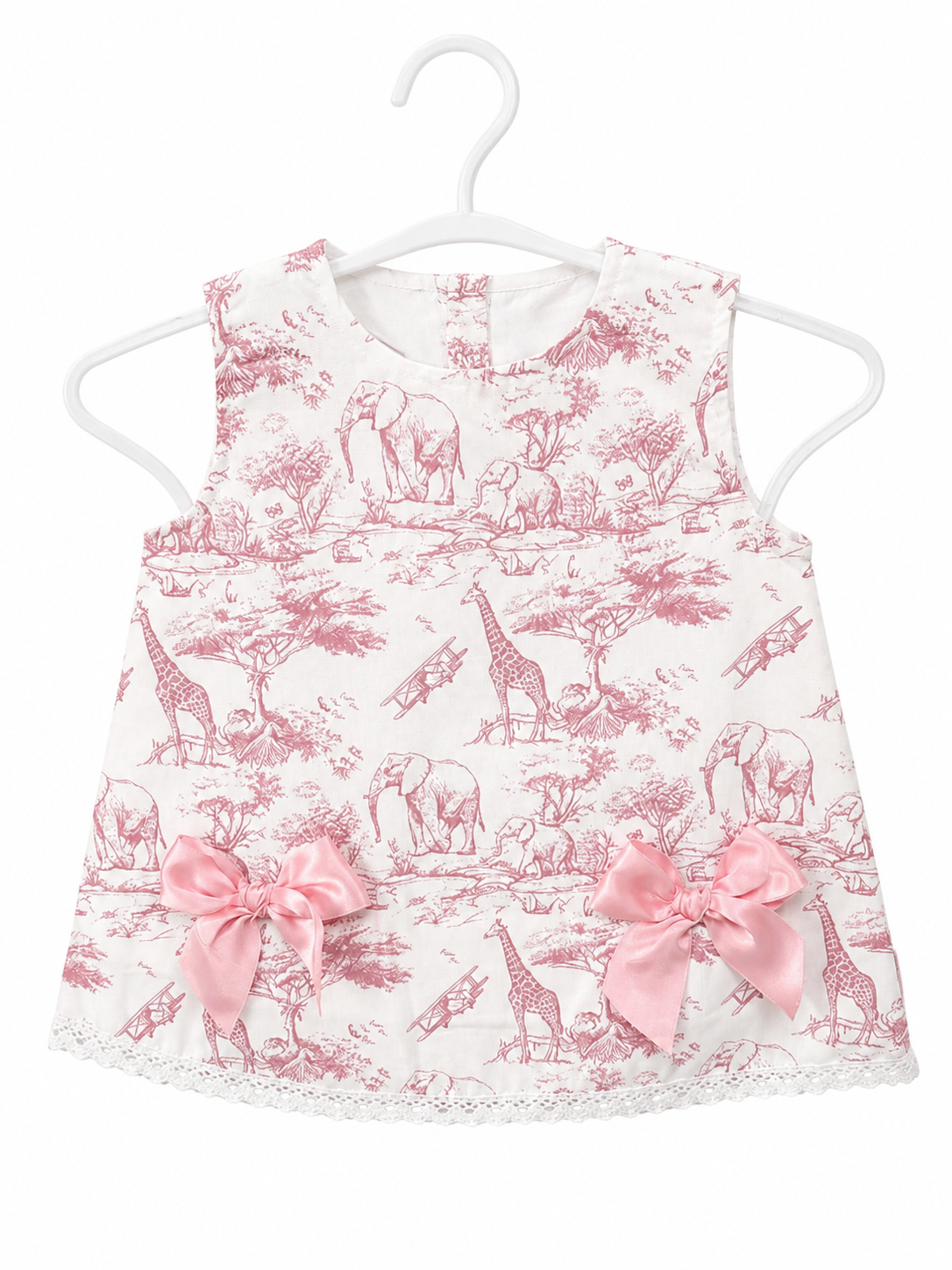 Spanish Pink safari-themed Top and Pants Set