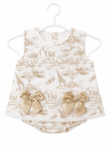 Spanish Beige safari-themed Top and Pants Set