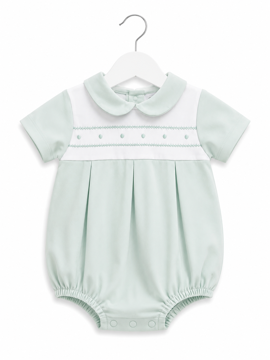 Mint Dotted Romper
