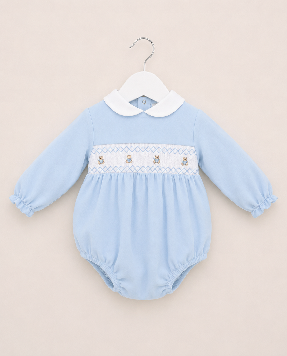 Teddy Smocked Romper