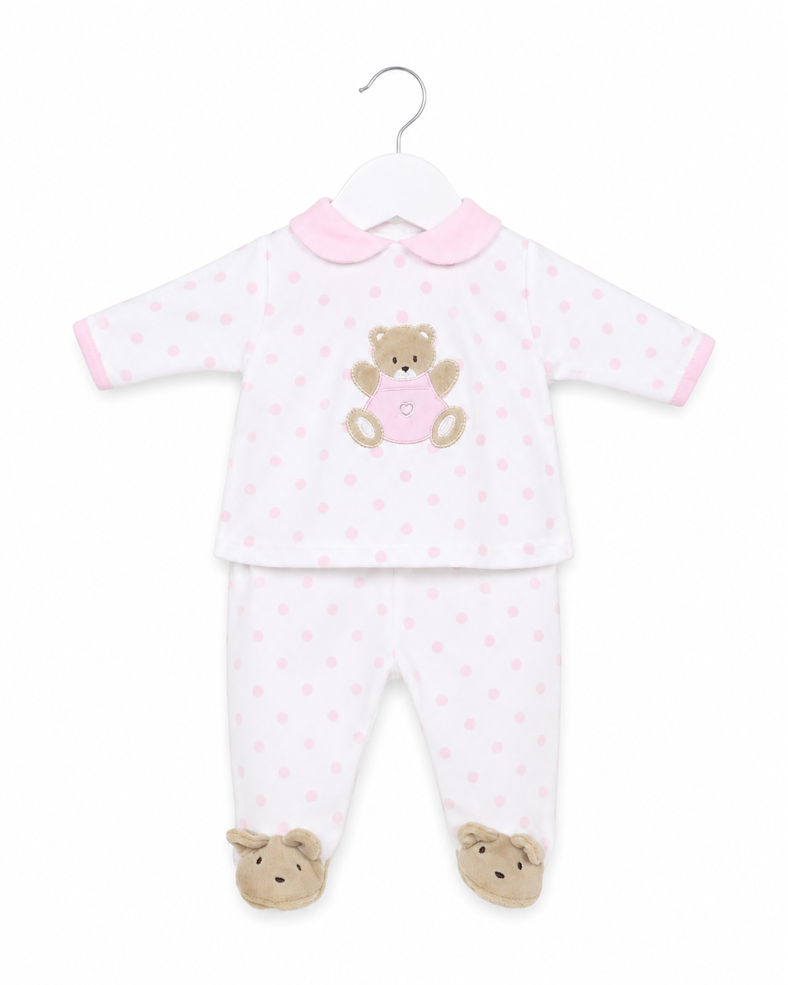 Pink Teddy Spot Pyjamas