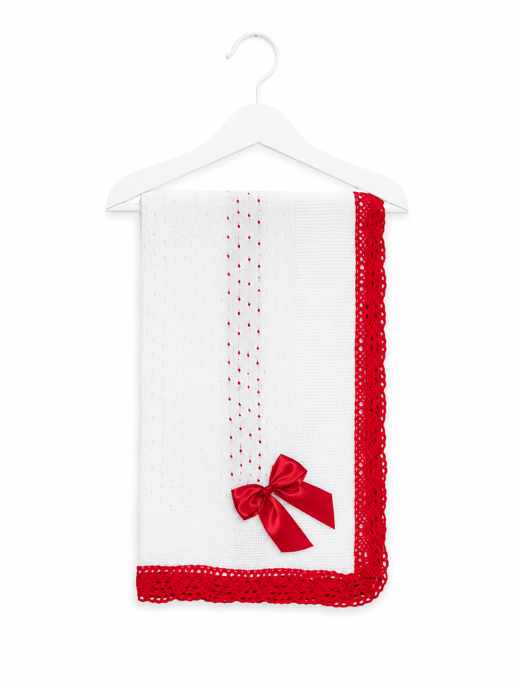 White & Red Spanish Blanket
