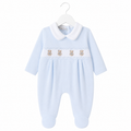 Blue Teddy Bear Babygrow