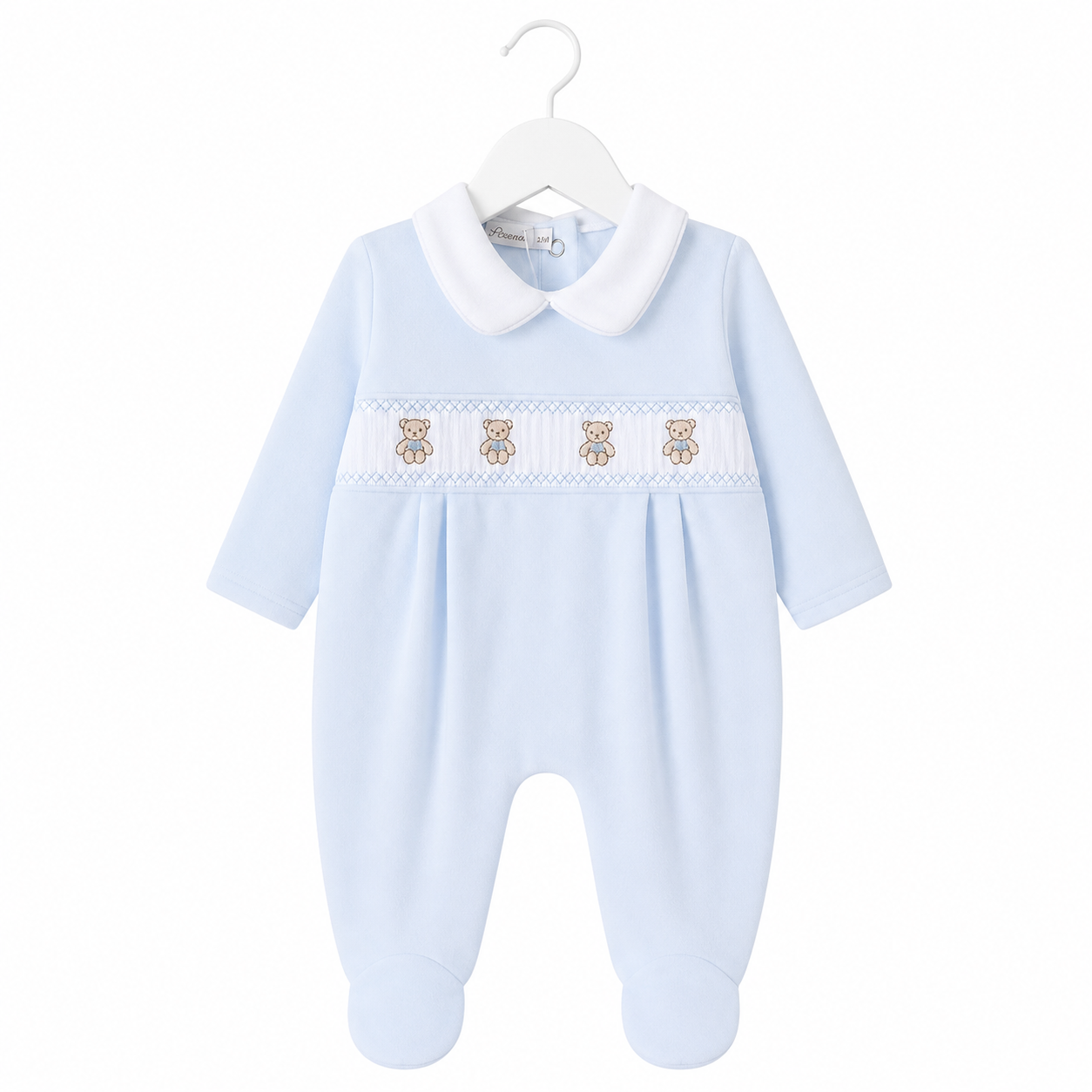 Blue Teddy Bear Babygrow