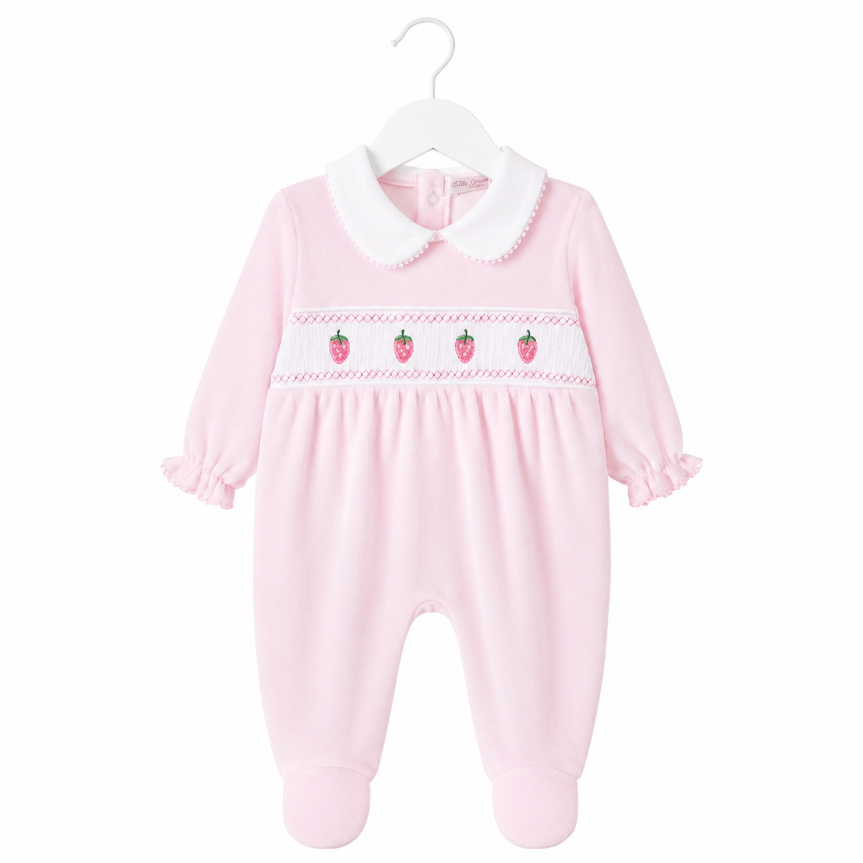 Pink Strawberry Babygrow