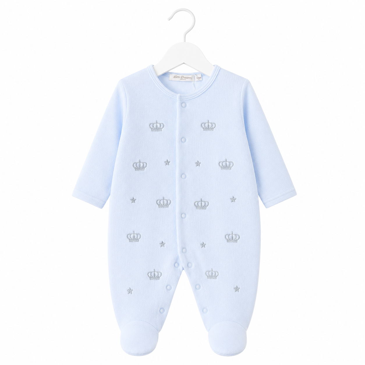 Blue Crown Babygrow