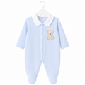 Blue Teddy Babygrow