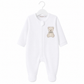 White Teddy Babygrow