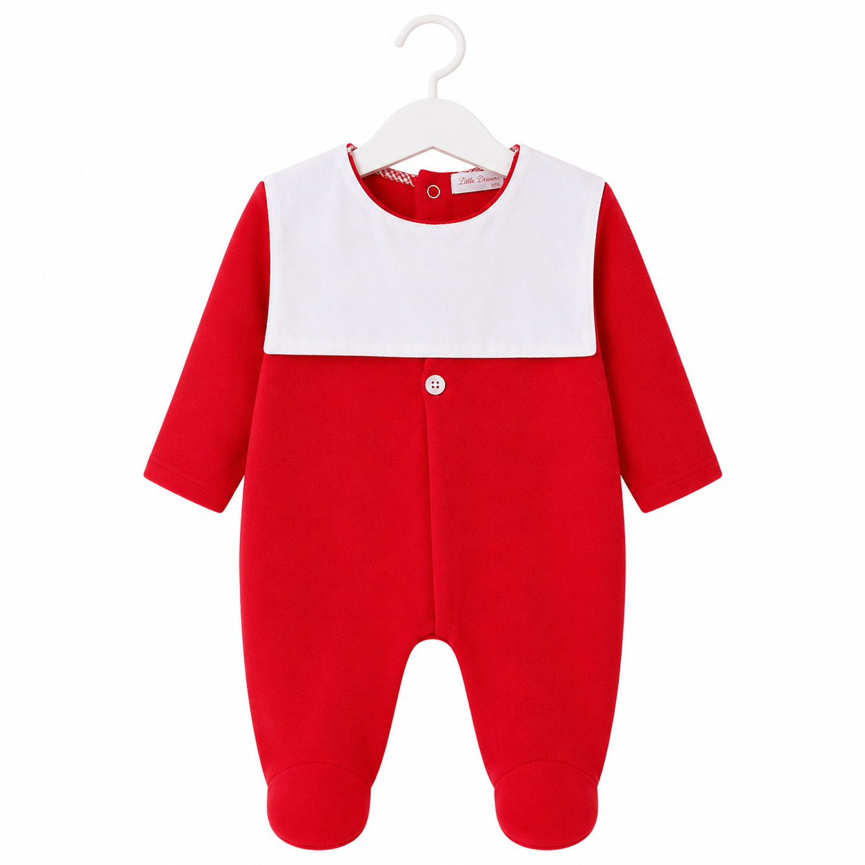 Red Bib Babygrow
